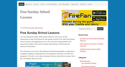 Desktop Screenshot of freesundayschoollessons.org