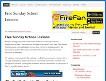 Tablet Screenshot of freesundayschoollessons.org